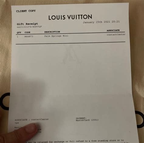 louis vuitton gift receipt|louis vuitton gift exchange.